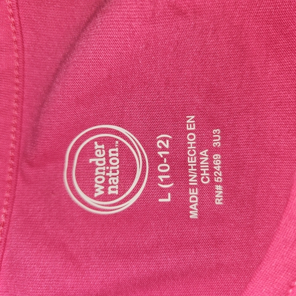 Wonder Nation Girls Pink Sleeveless Top Size L (10-12 - Picture 9 of 9